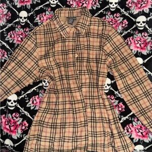 Burberry Print Button Up Top